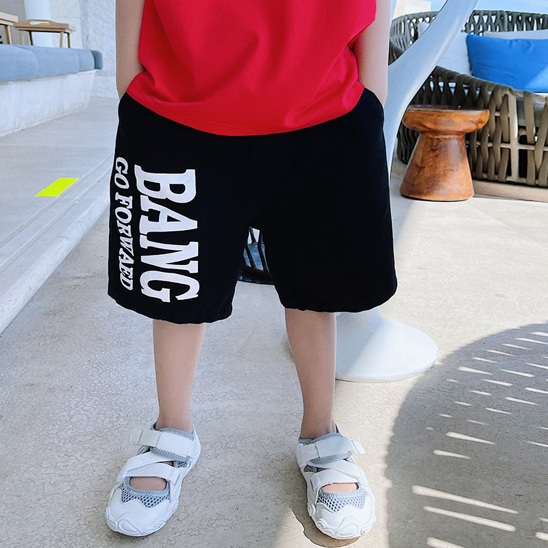 (30% off) Summer thin boys' shorts loose trendy children's five-point pants big children's western style pants