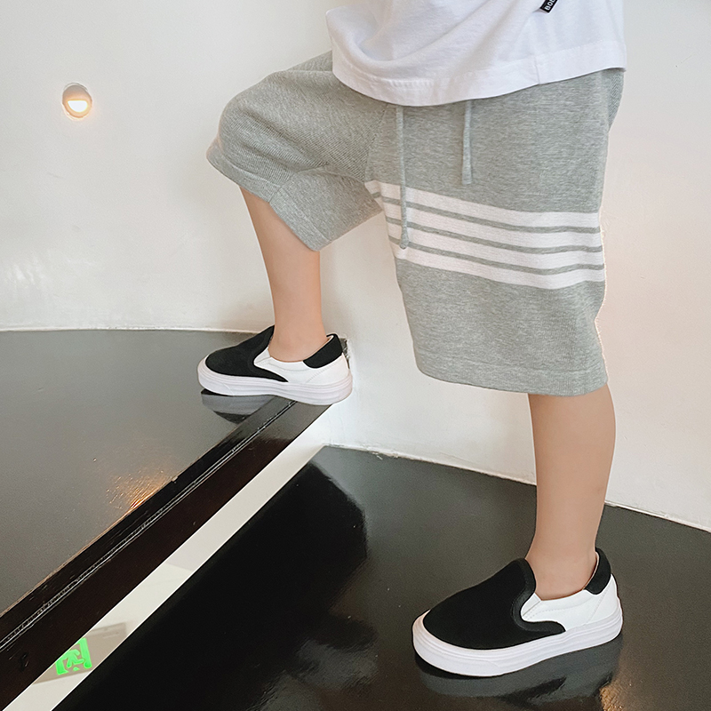 Bobo pig children's clothing 2021 summer loose shorts children's pants boys summer five-point pants trendy men's thin section