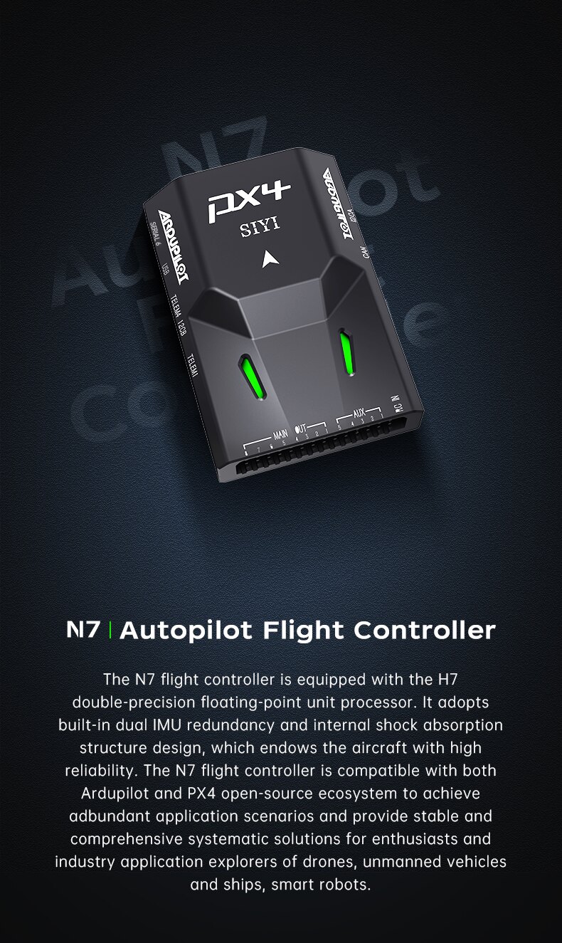 Auto Pilot Module INNLOI SIYI N7 Autopilot Flight Controller Compatible Ardupilot PX4 ...