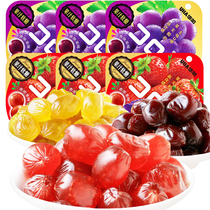 Childrens snacks gummy UHA Yuha juice fudge cool Lulu White Grape strawberry flavor 52gx6 bags