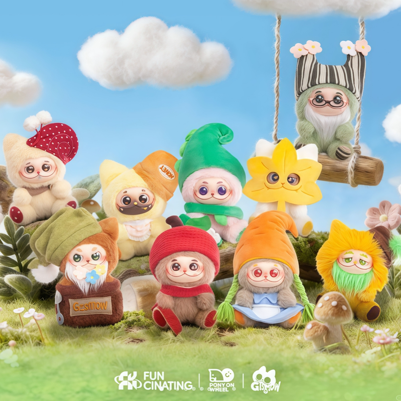 Ziyu's Same Style Fun Town Gismow Little Dude Bag Fantasy Forest Friends Series Blind Box Second Generation Vinyl Plush Premium Edition