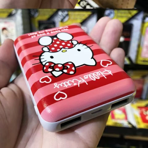 Phim hoạt hình sạc nhanh kho báu Apple Android điện thoại di động điện thoại di động 10000 mAh HelloKitty Hello Kitty - Ngân hàng điện thoại di động sạc dự phòng energizer