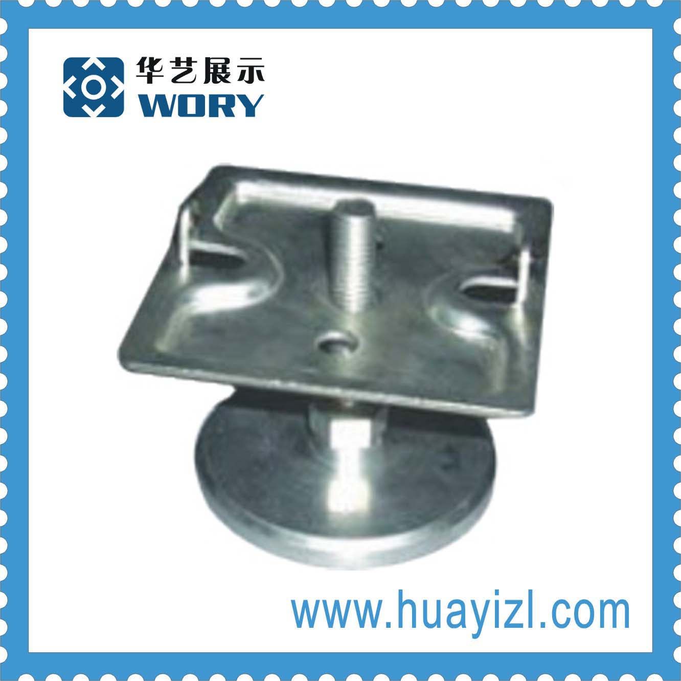 406080 exhibition square column adjusting foot batch making cover octagonal prismatic capping flat aluminium exhibition position column adjusting foot