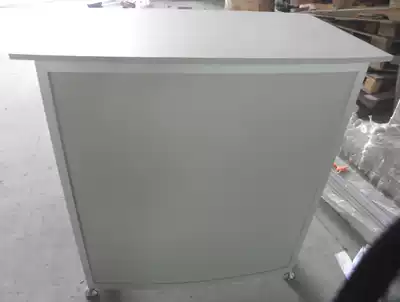 Front desk cabinet Consultation desk Consultation desk Exhibition front desk White table Exhibition booth Custom consultation desk