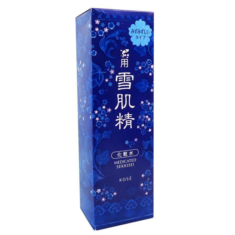 日本KOSE 雪肌精化妆水500ml 蓝色清爽型 圣诞雪花限量版现货