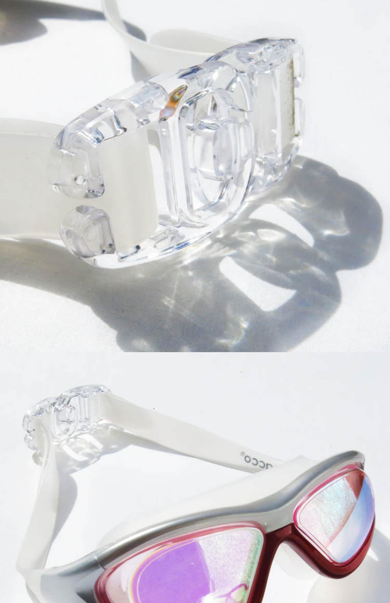 2019 Cool Cool Goggles Cleacco Không thấm nước và chống sương mù Khung lớn Kính bảo vệ UV Nửa mặt nạ Kính bơi - Goggles kính bơi cận view