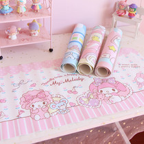 Girl heart cute Melody Laurel dog student desk table mat placemat dormitory desktop writing photo background