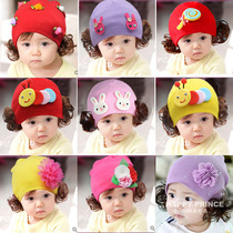 Spring and Autumn day female baby wig Princess hat 4-6-9-12 months baby cute pullover 0-1-2 years old