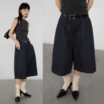 CryingCenter Super Wide Denim Shorts Denim Cropped Pants CryingCenter