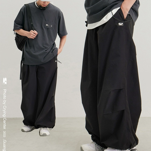 CryingCenter Плащ, штаны, в американском стиле, свободный крой