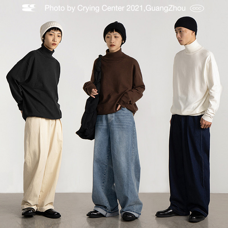 (Exclusive to WOO) CryingCenter soft texture foundation turtleneck knit base Cry Center