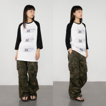 CryingCenter Ash Pink Beach Photo Raglan 3 4 Sleeve T-Shirt