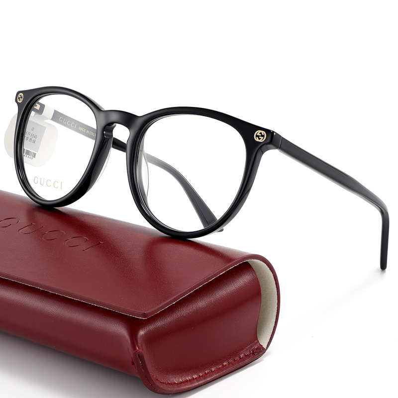 Gucci Gucci Eyeglass Frame Gg0027O Little Bee Black Round Frame Optical Myopia Glasses Frame, Same Style as Xu Qing Gucci Gucci Eyeglass Frame Gg0027O Little Bee Black Round Frame Optical Myopia Glasses Frame, Same Style as Xu Qing