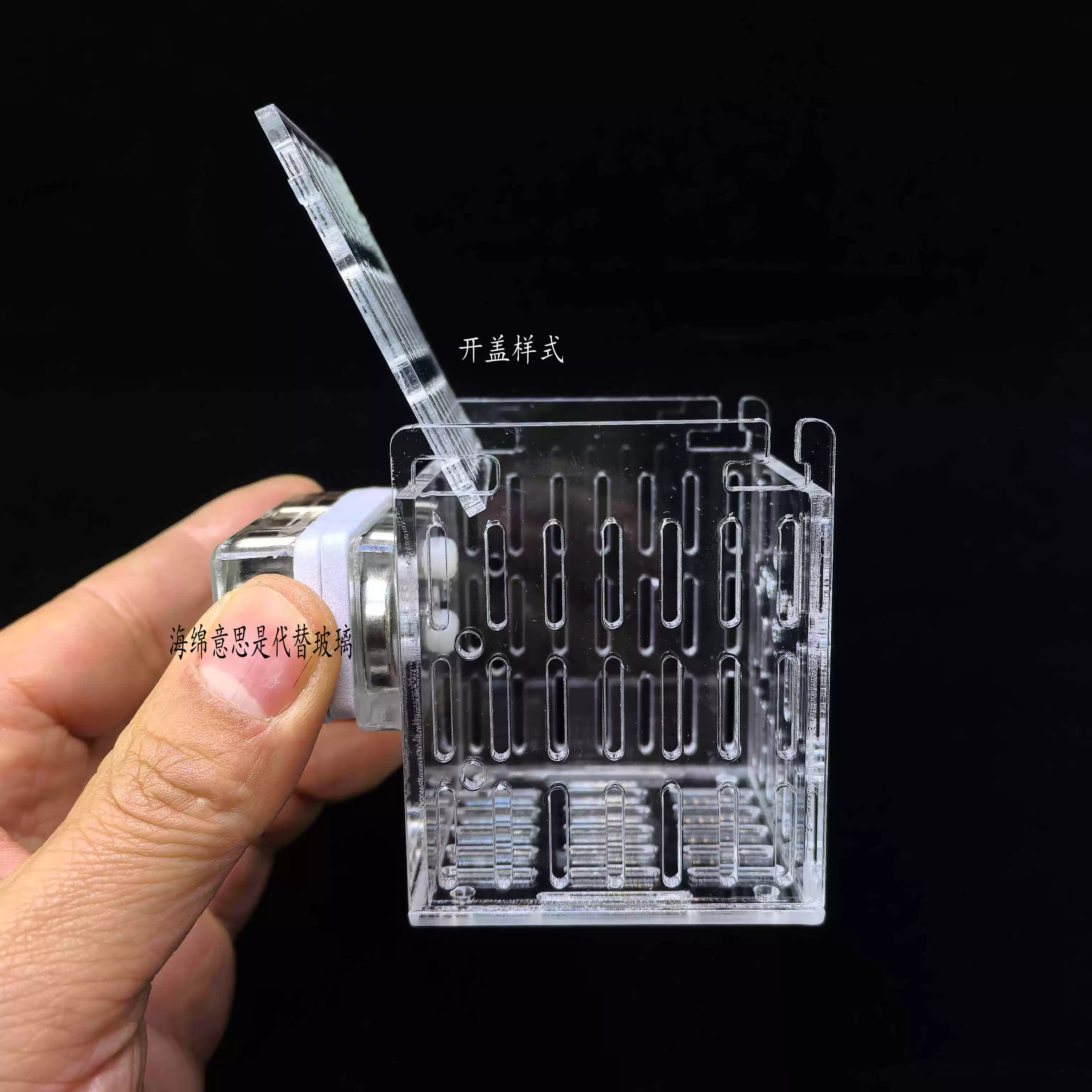 菇盒皮革繁殖上石皮革纽扣圣诞树珊瑚繁殖隔离带翻盖小鱼隔离