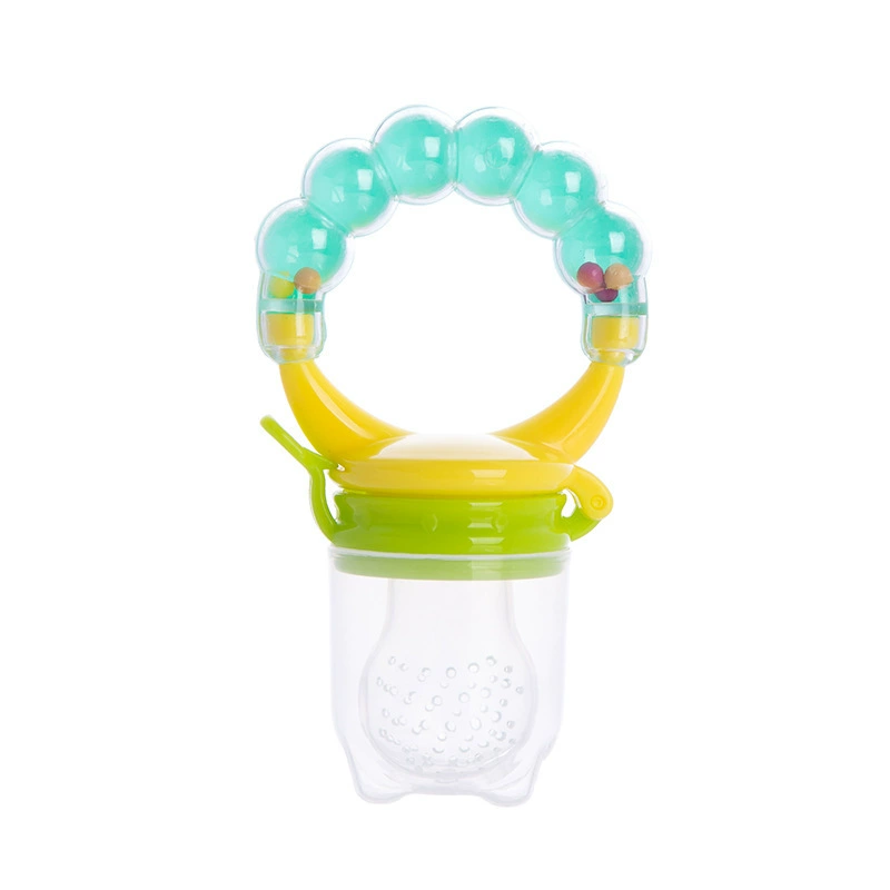 Baby Teether Bite Le Rattle Fruit Bite Bag Baby Bell Chew Food Supplement Trainer - Gutta-percha / Toothbrsuh / Kem đánh răng