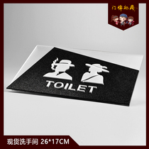 Toilet House sign toilet high-end men and women toilet Acrylic custom creative instructions listing