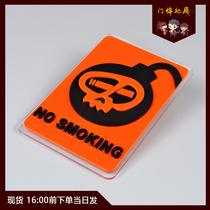 No smoking card wall sticker logo please do not smoke house high-grade acrylic warning logo custom creative special price