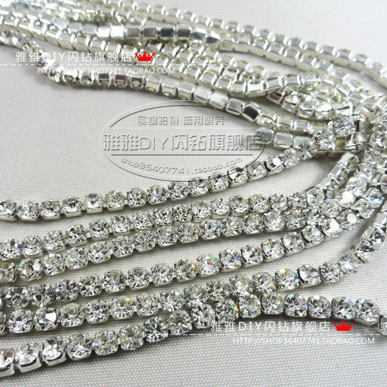 Popular models Guomao AAA drill chain claw chain drill dense chain mobile phone wedding heel paste drill sewing clothes drill wedding dress diy