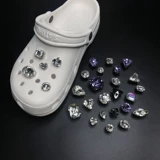 Crocs, белые туфли, съемная пряжка для обуви