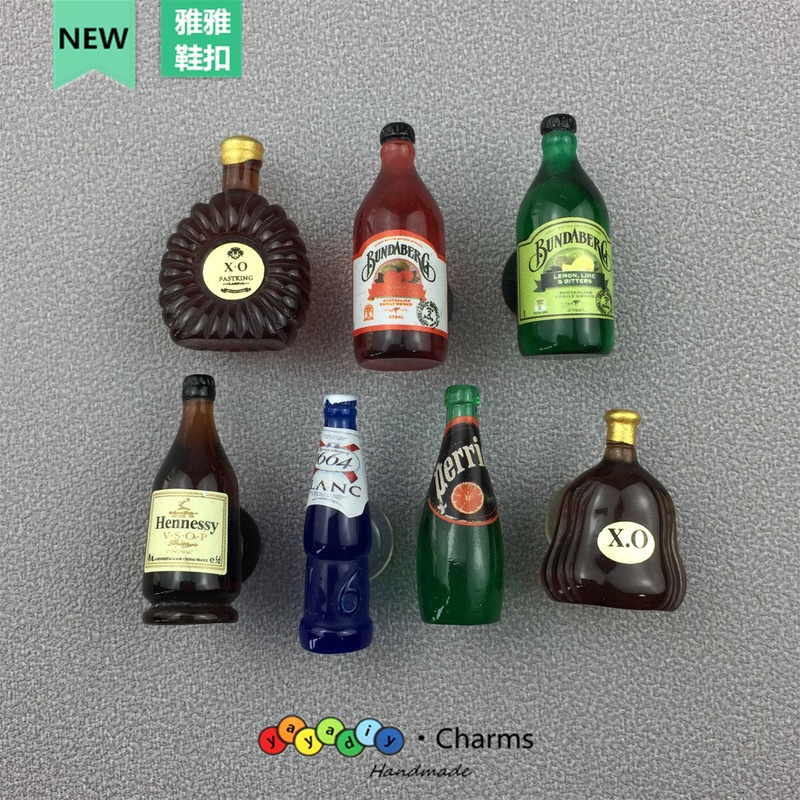 Super Cute! Compatible with Crocs Mini Drink Bottle Shoe Charms DIY Detachable Shoe Decorations Shoe Flowers