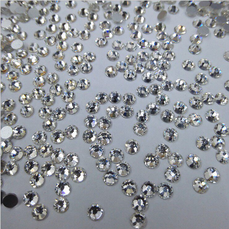 Nail art diamond jewelry rhinestone bright diamond Austrian drill loose drill diy hairpin Czech drill flat bottom mobile phone sticker drill glass drill