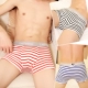 3 sọc sọc đồ lót nam cotton boxer tóm tắt cotton thoáng khí thời trang nam boxer tóm tắt đồ lót nam