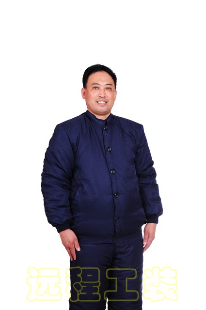 Mùa đông ấm áp dụng cụ dụng cụ bảo hiểm lao động Bảo quản lạnh bảo quản lạnh áo khoác bông Áo khoác công sở quần áo nam và nữ - Trang phục Couple áo khoác bomber