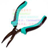 Taiwan Proskit PM-755 5-inch two-color mini toothed curved nose pliers 135mm