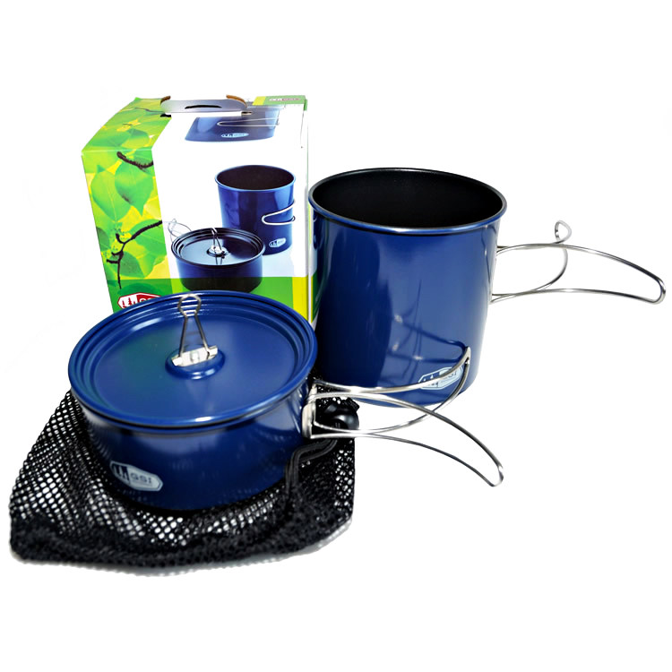 GSI Double Boiler Outdoor Picnic Camping Lightweight Portable Double Pot Aluminum Pot with Storage Bag