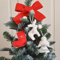 SwanLace good things INS felt hand-stitched Angel boots horse elk floral fabric accessories Christmas tree hanging