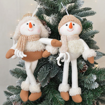 Export money SwanLace plush Santa Claus snowman knit wool doll paparazzi with Christmas tree pendants