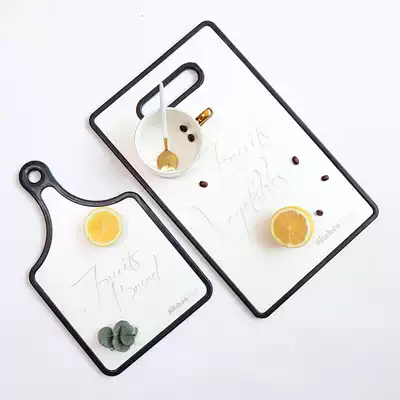 SwanLace good things to share Nordic black and white color can be hung Korean letter food pendulum tray cutting board