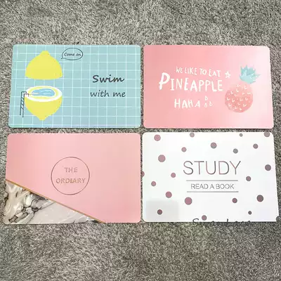 A variety of Swanlace Nordic marble colorblock cartoon check INS pendulum background PP waterproof and oil-proof placemats