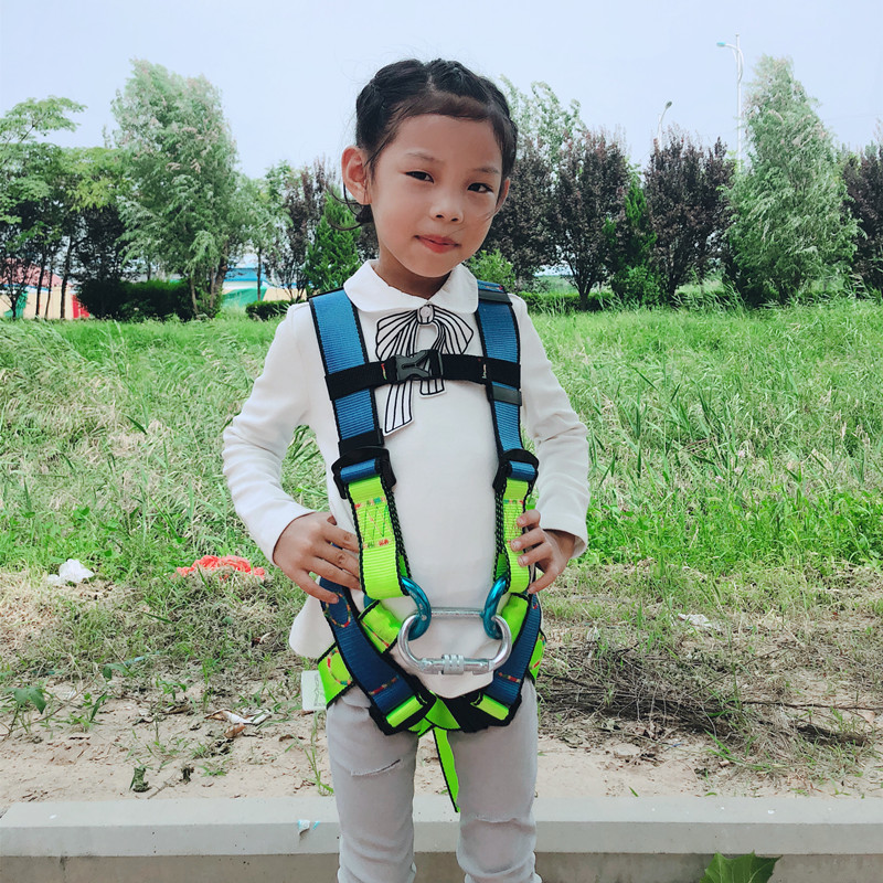 Children's indoor climbing seat belt Outdoor mountaineering expansion sports game safety rope climbing wall protection equipment for children