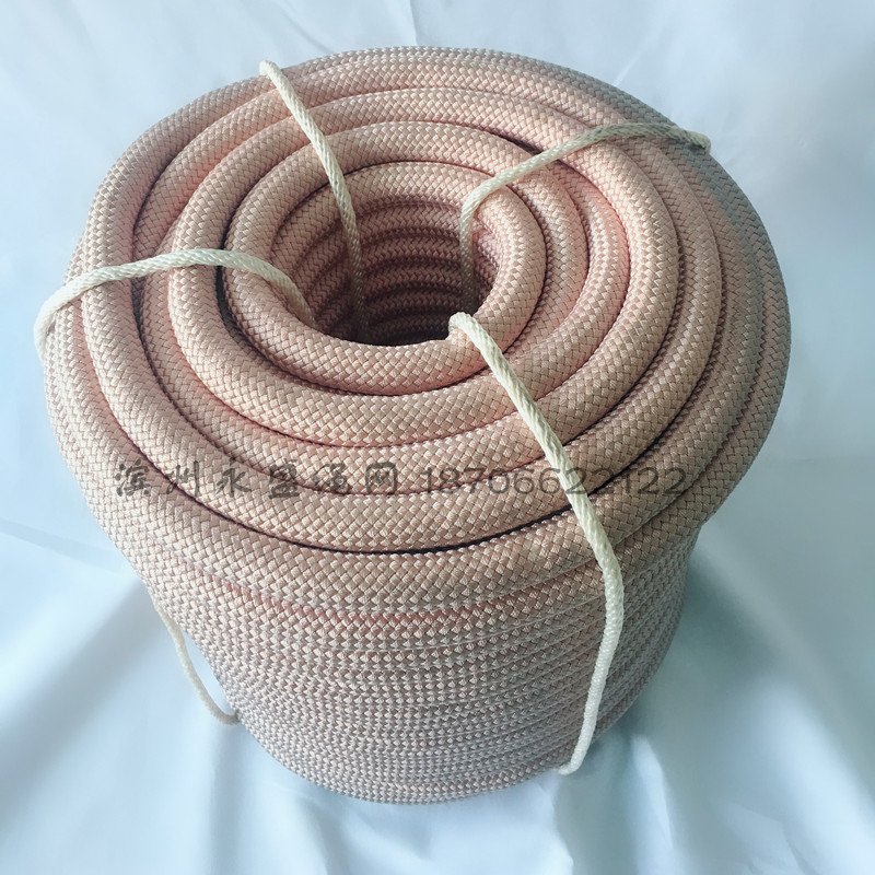 Aerial work rope exterior wall cleaning safety rope wear-resistant color change nylon rope electric traction Spider-Man hanging board rope