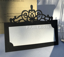 Foreign trade hot sale Crown wedding guest seat card table card banquet meeting high-end name table card card 20