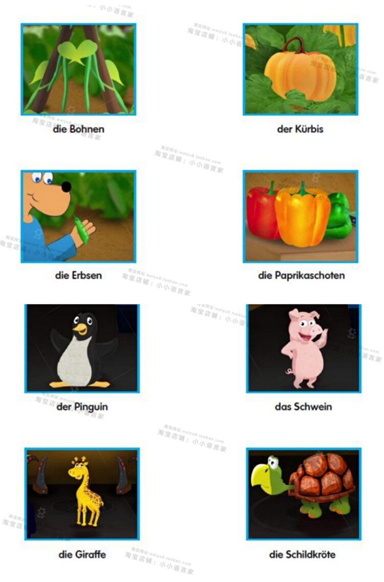 【代售】德语新版Big Muzzy幼儿 儿童德语启蒙教学动画片学习素材