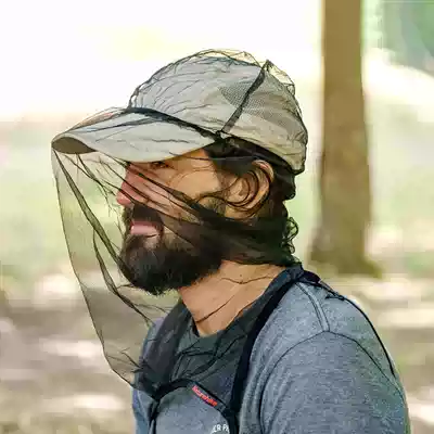 NH outdoor anti-mosquito headgear mask full face sunscreen thin and breathable wild fishing sleeping insect-proof and bee-proof mesh gauze cover