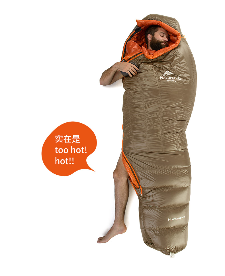 [650 蓬] cắm trại mùa đông du lịch ngoài trời xuống túi ngủ nhẹ vịt duy nhất xuống ấm áp lạnh lạnh âm 20 độ - Túi ngủ túi ngủ hm