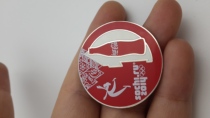 2014 Sochi Winter Olympics Single Slide Commemorative Badge Coke Bottle PIN Gymnastics 1702