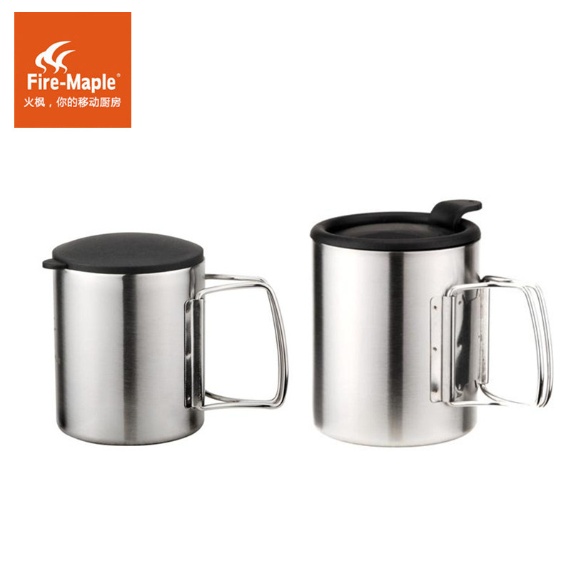 Fire Maple FMP-301 303 Double-layer Cup Outdoor Mountaineering Hiking Portable Stainless Steel Thermal Insulation No Hot Mouth Washing Cup