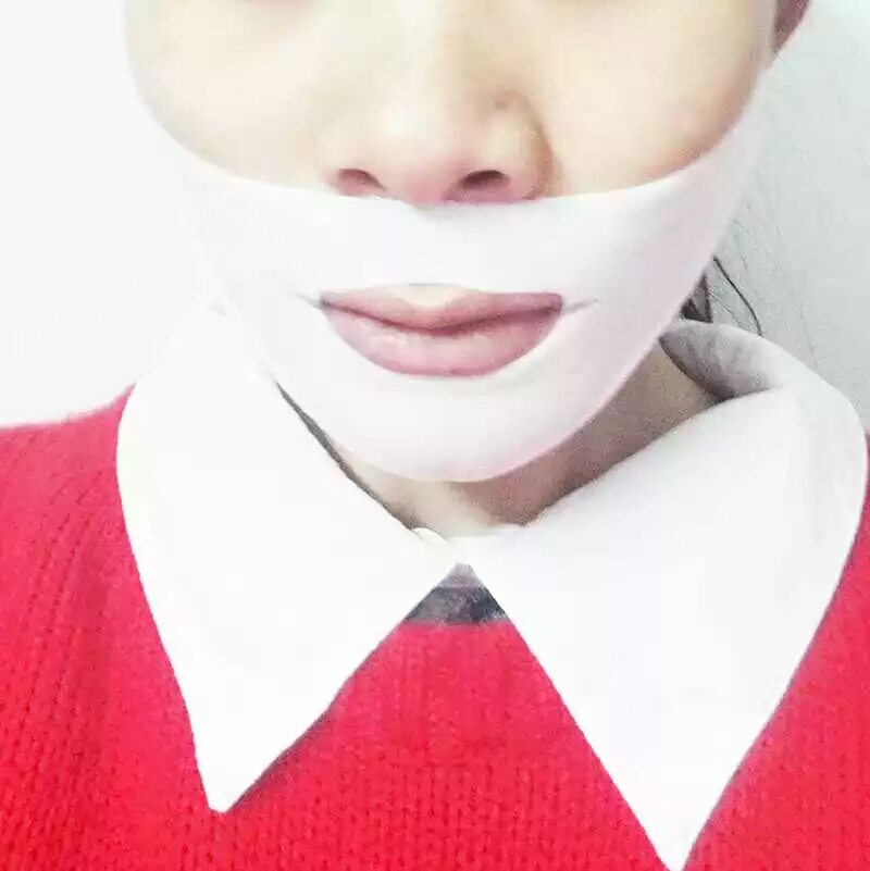 瘦脸神器提拉紧致v脸法令纹挂耳面膜双下巴婴儿肥面霜绷带面罩