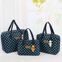 Round Dot Short Mommy Bag Travel Bag Women South Korea To Produce Bag Parent-child Bag Multifunction Travel Bag Study Bag