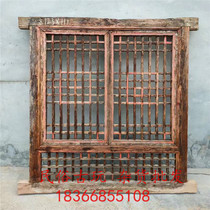 Rural Old Things Sculpture Solid Wooden Old Windows Ceiling Section Homestay Resorts Restore Decoration Case Window Solid Wood Door