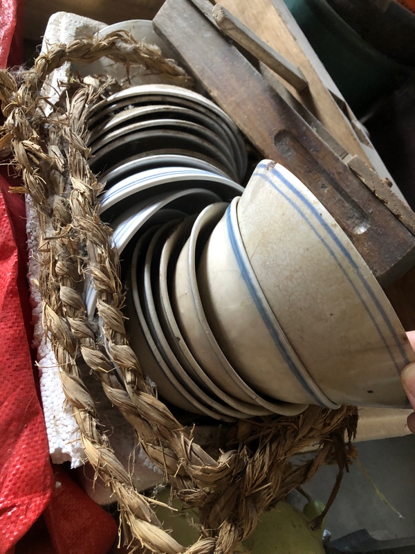 607080S Nostalgic Old Objects, Decorative Items, Old Bowls, Wine Bowls, Black Bowls, Retro Decorations, Antiques, Genuine Artifacts