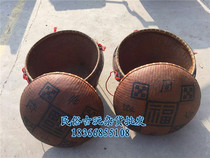 Nostalgia Old Tea Basket Old Tea Basket Pure Handmade Old Man Basket Rural Old Tool Fittings
