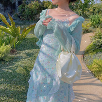 Superfairy Beating Underdress New Heavy Workout Snow Spinning Sweet Mermaid Tail Harnesses Fairy Dress Sandy Beach Tandem Dresses Womens Spring