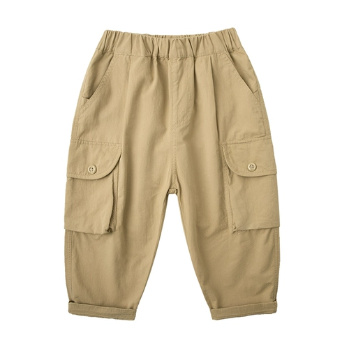 Осенние детские хлопковые весенние штаны для мальчиков, в западном стиле, детская одежда