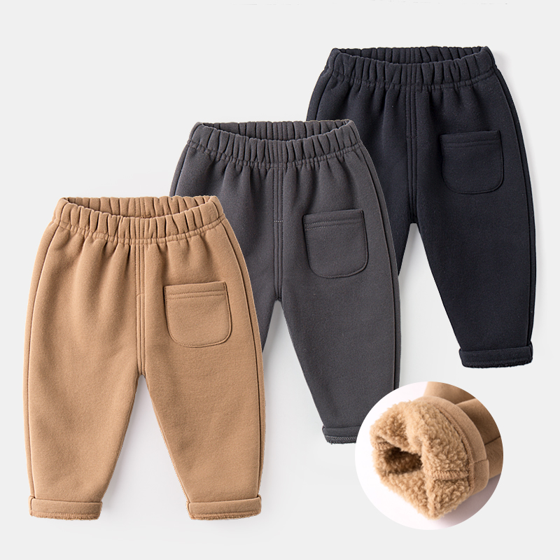 Boy plus trousers winter baby wearing bottle thin baby cotton pants outside wearing baby thicker baby clothing boom