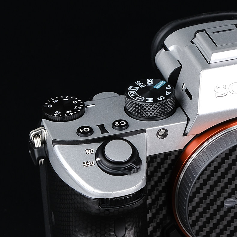 Sony A7M3 A7M2 A7R3 A7R4 A9 camera Silver top protective film retro warship sticker